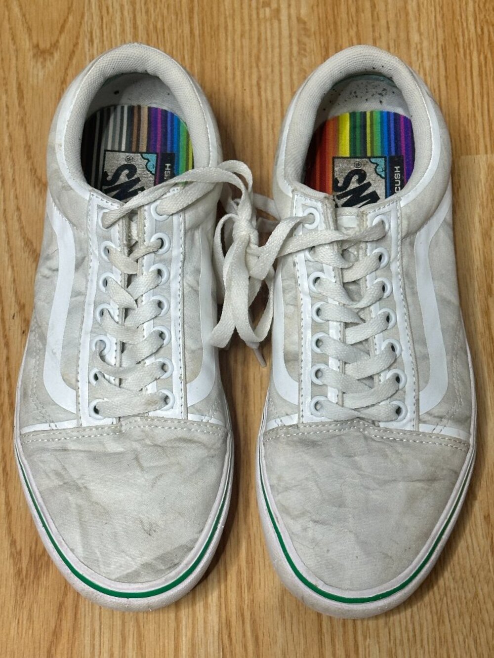 VANS Old Skool ComfyCush Crayola White Low Top Canvas Sneakers